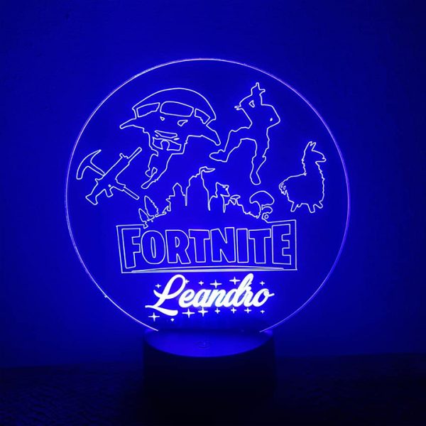 Lampa LED 3D Fornite